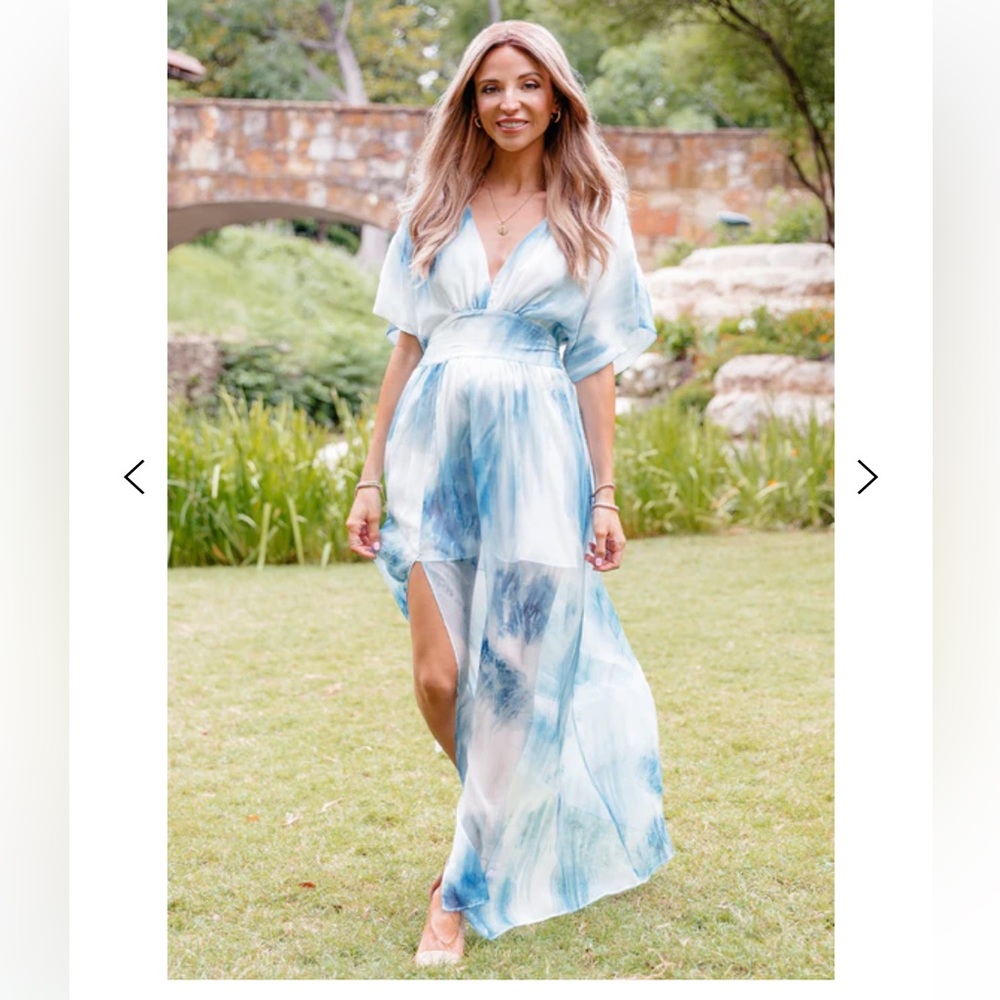 Amaryllis x Dani Austin Hazel Tie Dye Dress, New XS